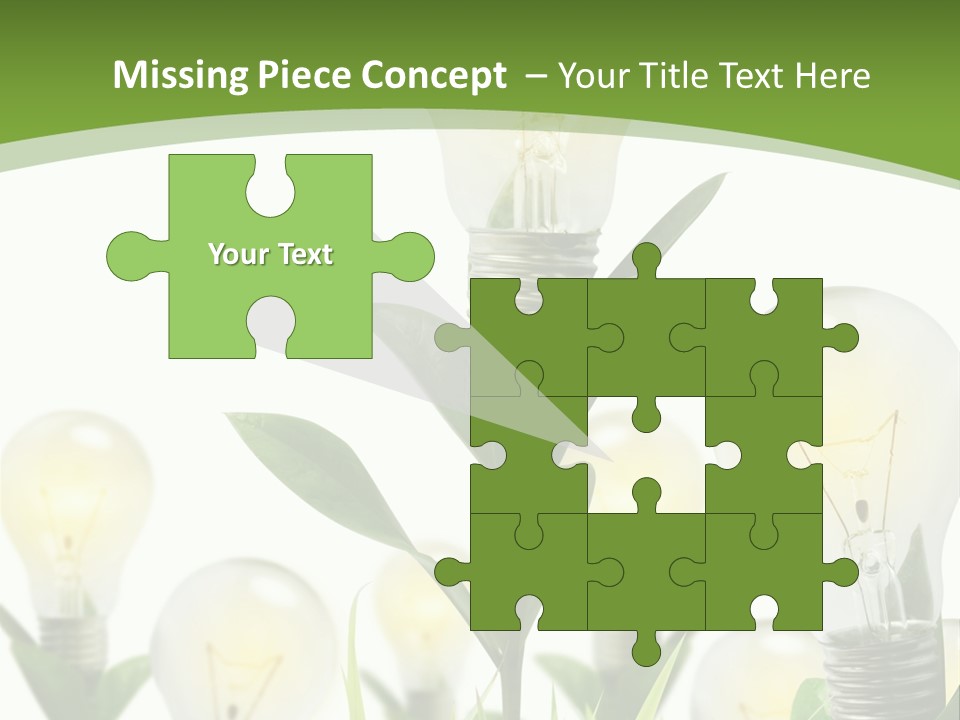 Solution Illuminated Grass PowerPoint Template