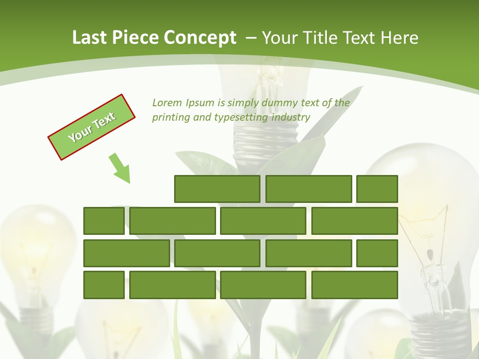 Solution Illuminated Grass PowerPoint Template