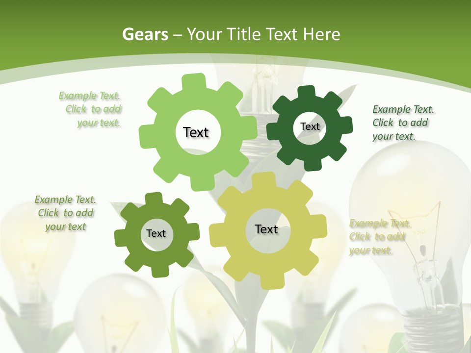 Solution Illuminated Grass PowerPoint Template