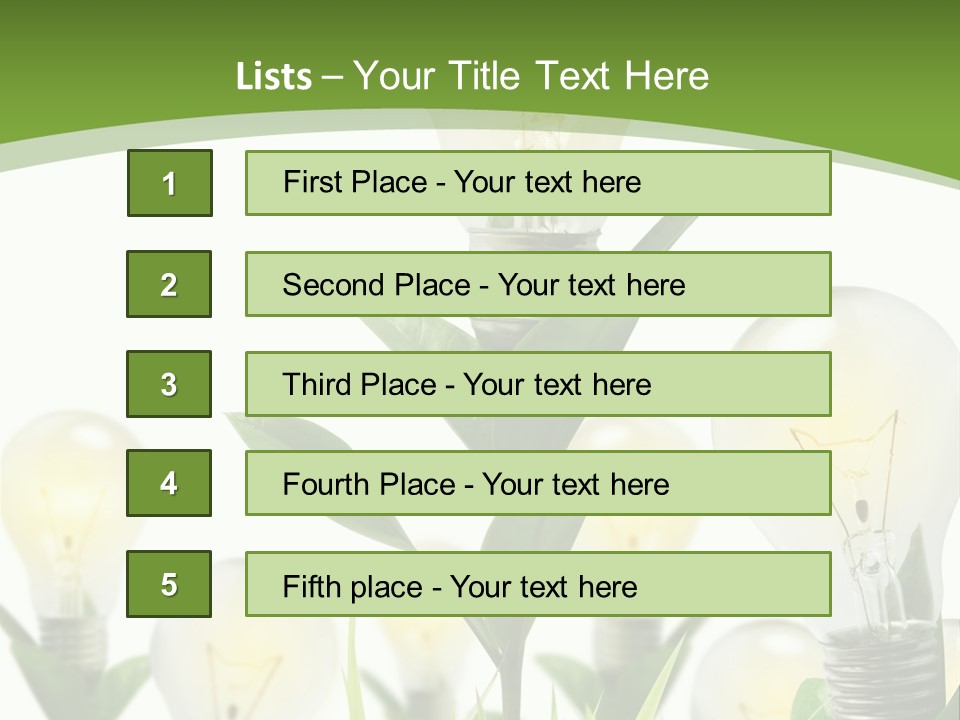 Solution Illuminated Grass PowerPoint Template