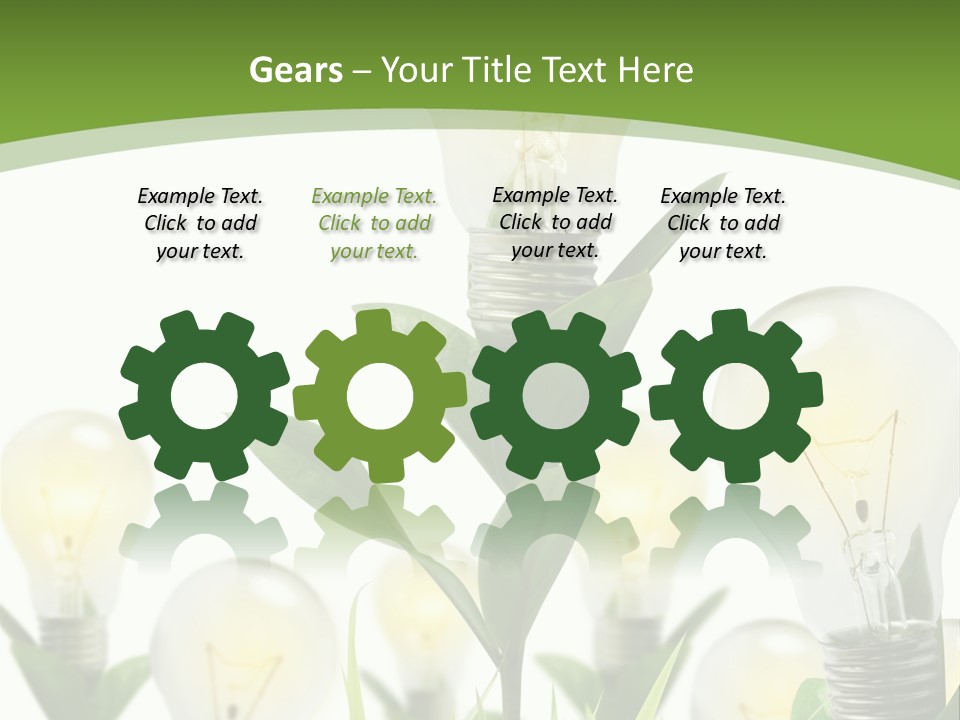 Solution Illuminated Grass PowerPoint Template