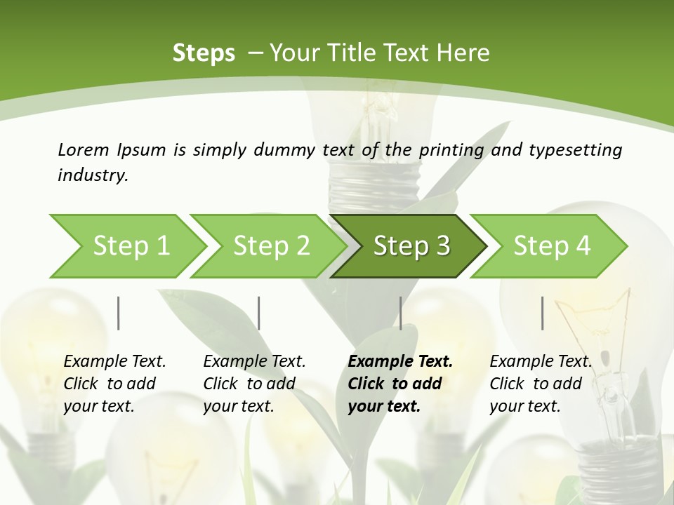 Solution Illuminated Grass PowerPoint Template