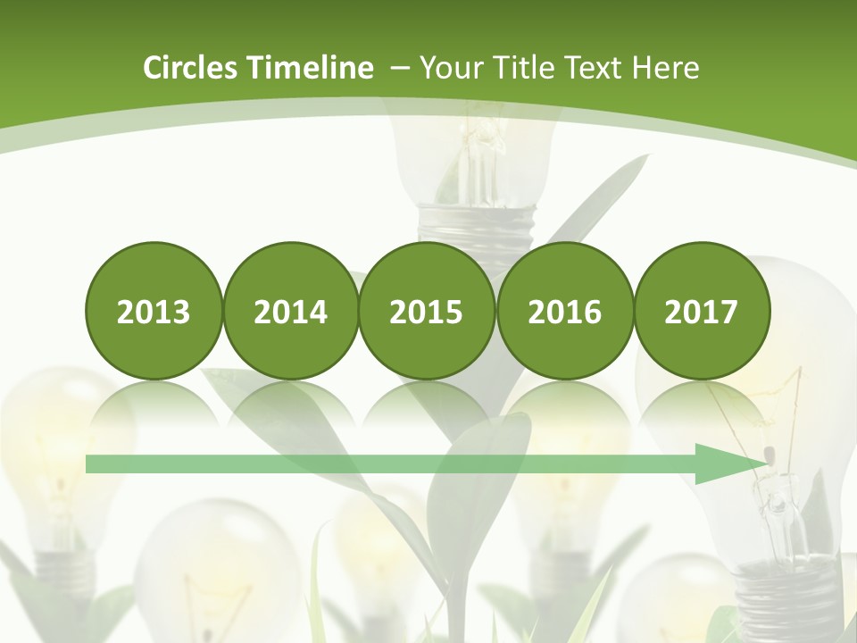 Solution Illuminated Grass PowerPoint Template