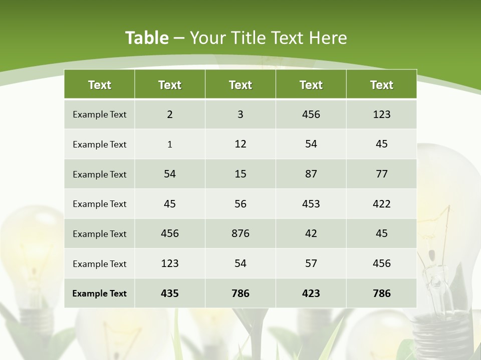 Solution Illuminated Grass PowerPoint Template