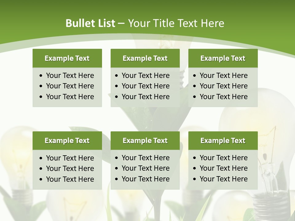 Solution Illuminated Grass PowerPoint Template