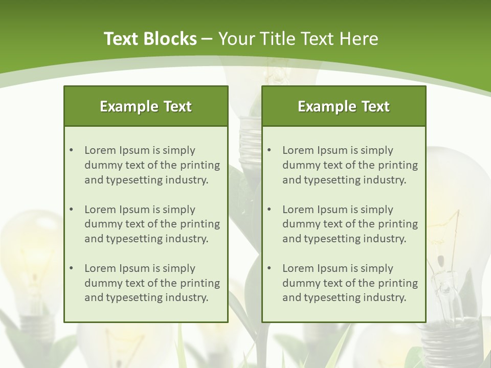 Solution Illuminated Grass PowerPoint Template