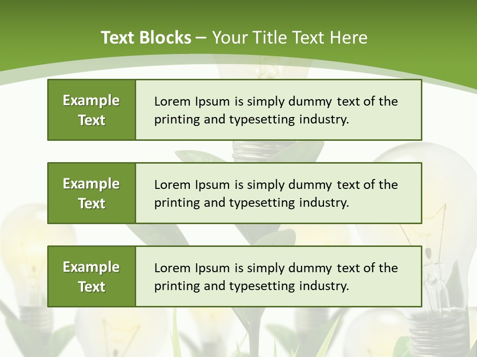 Solution Illuminated Grass PowerPoint Template