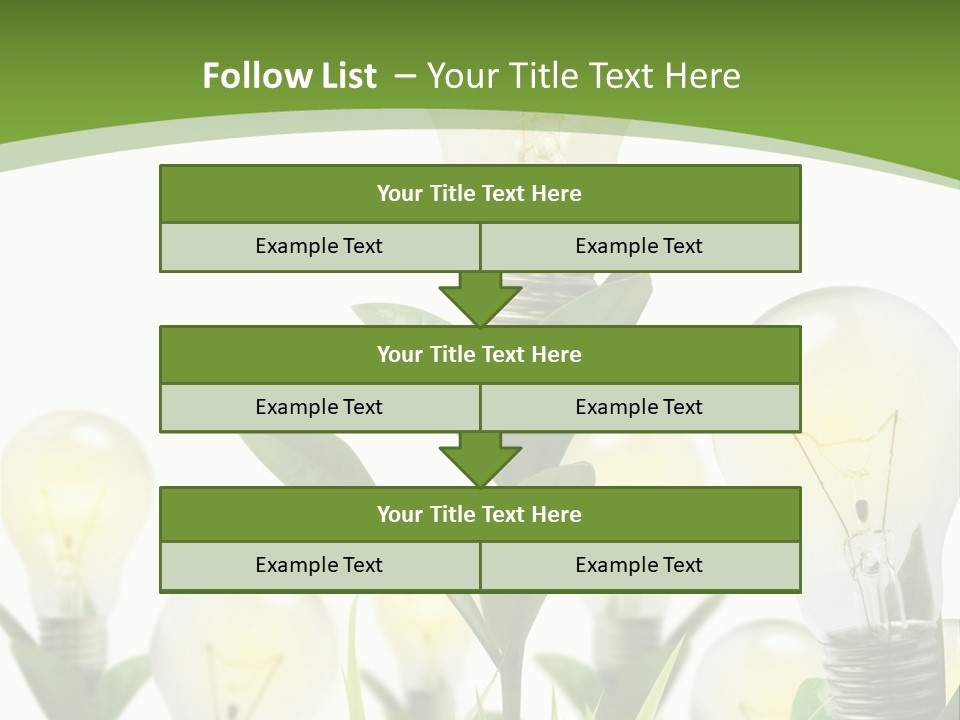 Solution Illuminated Grass PowerPoint Template