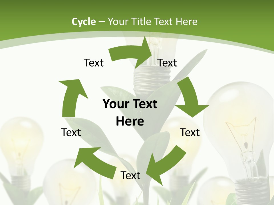 Solution Illuminated Grass PowerPoint Template