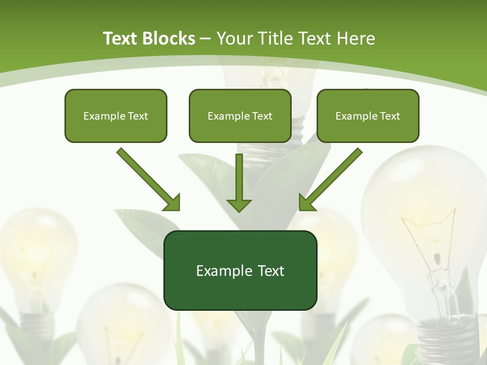 Solution Illuminated Grass PowerPoint Template