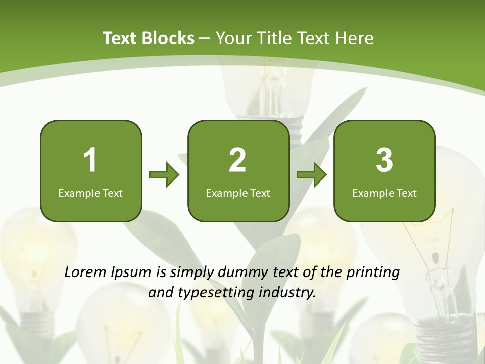Solution Illuminated Grass PowerPoint Template