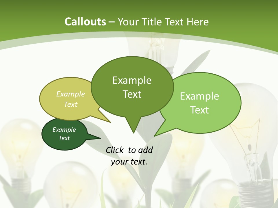 Solution Illuminated Grass PowerPoint Template