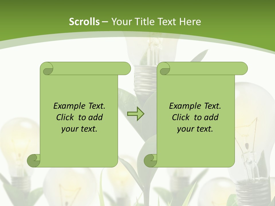 Solution Illuminated Grass PowerPoint Template