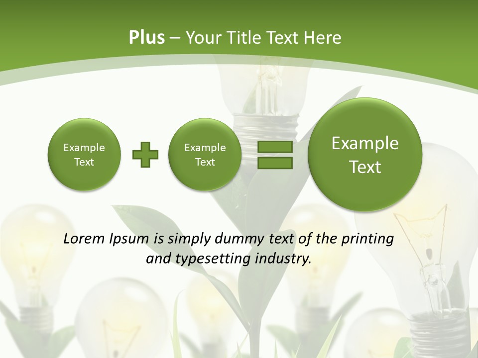 Solution Illuminated Grass PowerPoint Template