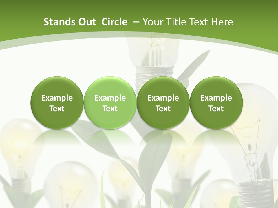 Solution Illuminated Grass PowerPoint Template