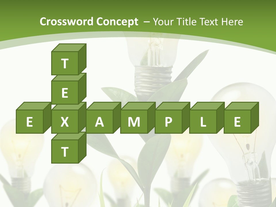 Solution Illuminated Grass PowerPoint Template