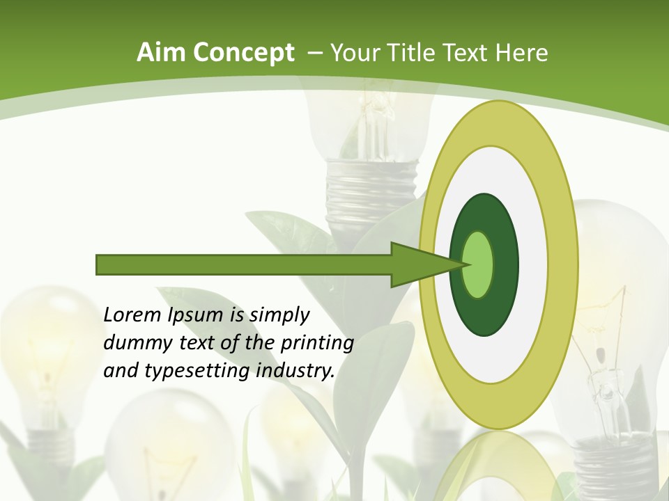 Solution Illuminated Grass PowerPoint Template
