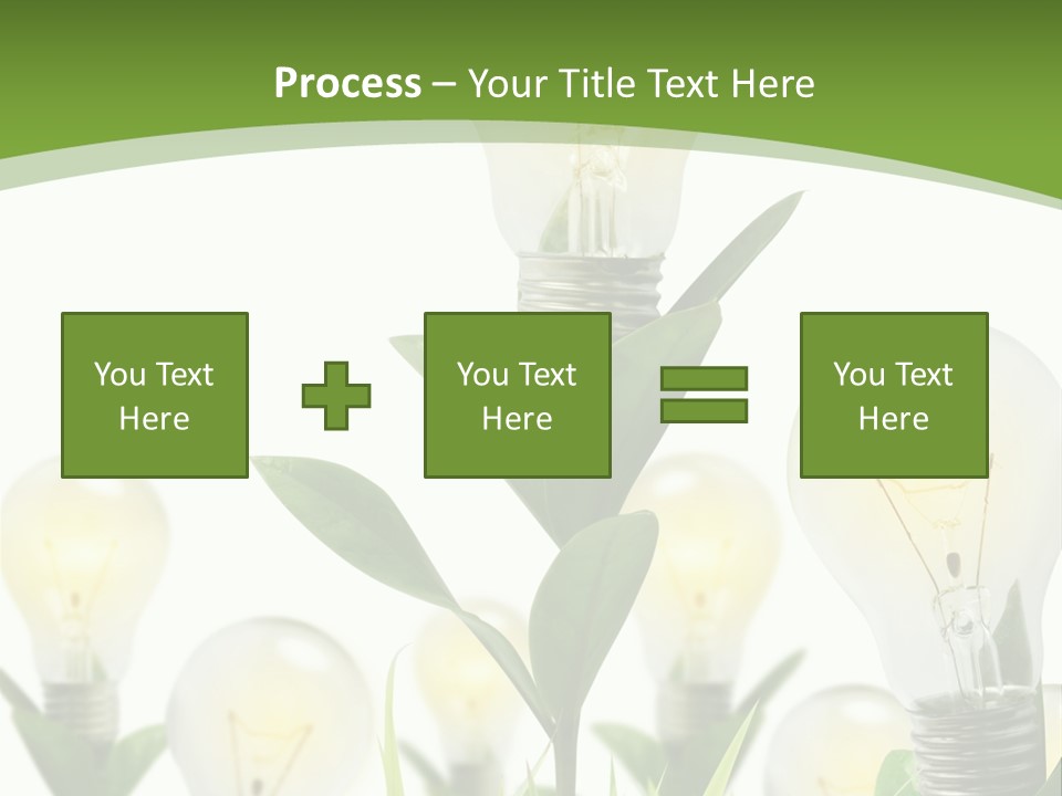 Solution Illuminated Grass PowerPoint Template