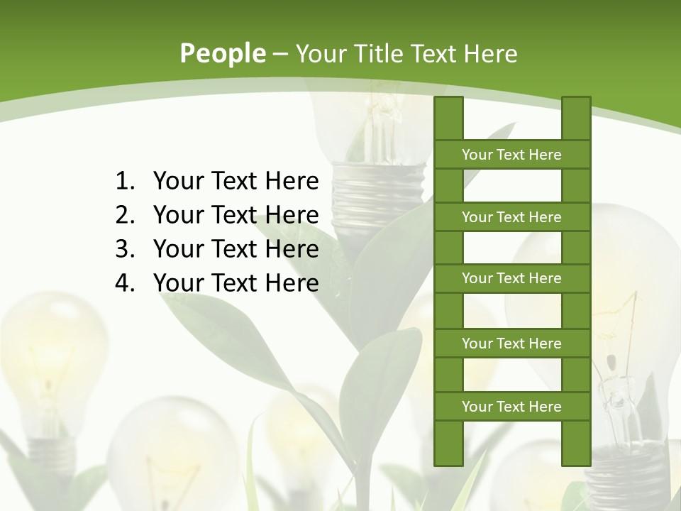 Solution Illuminated Grass PowerPoint Template