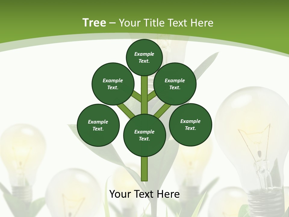 Solution Illuminated Grass PowerPoint Template