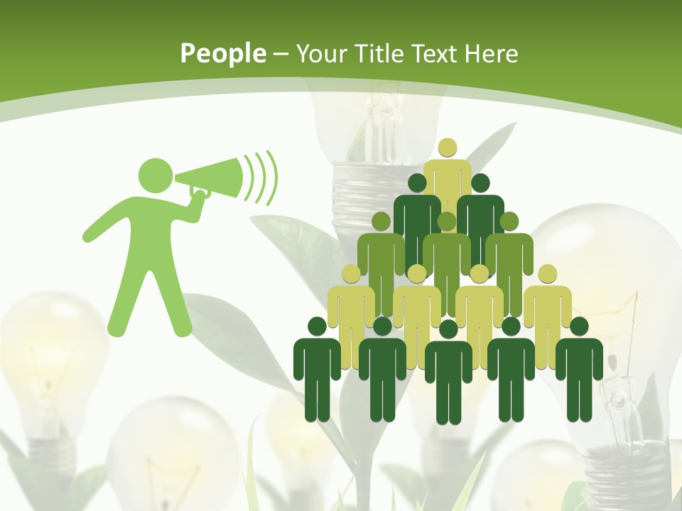 Solution Illuminated Grass PowerPoint Template