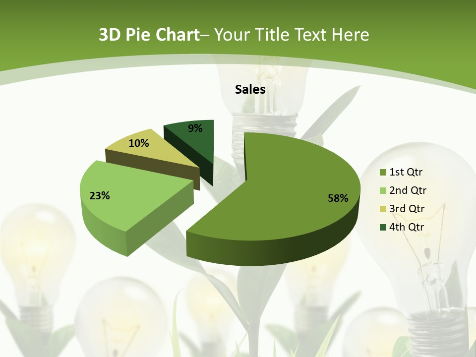 Solution Illuminated Grass PowerPoint Template
