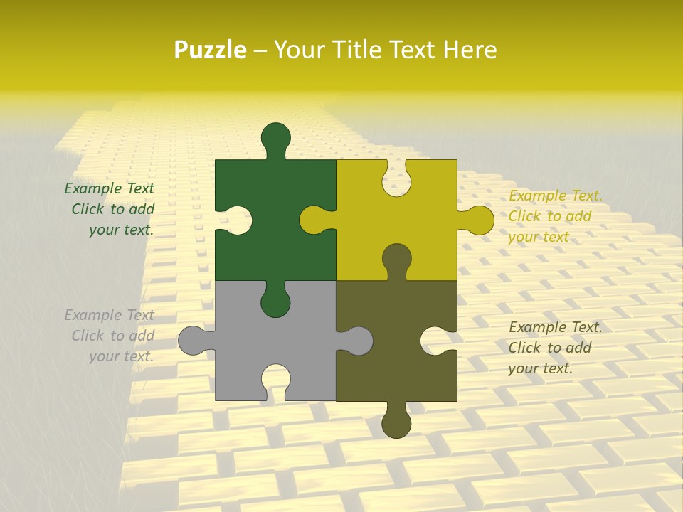 Ingot Contemplation Abundance PowerPoint Template