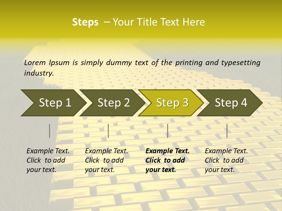 Ingot Contemplation Abundance PowerPoint Template