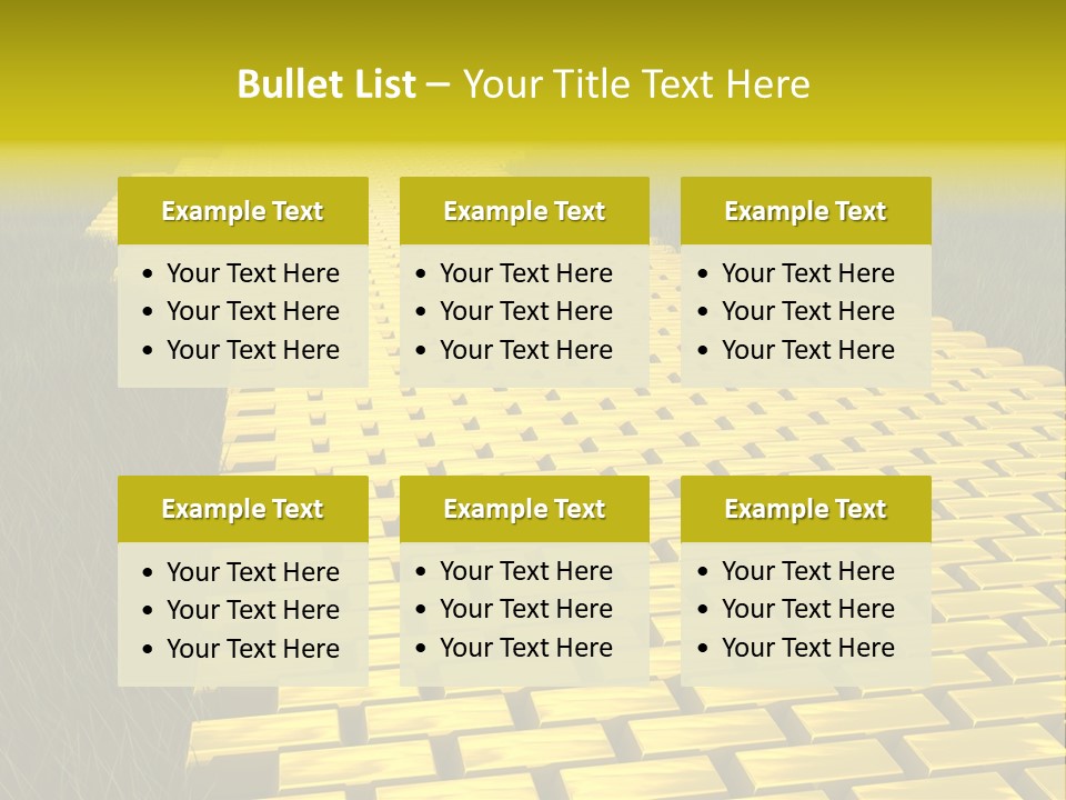 Ingot Contemplation Abundance PowerPoint Template