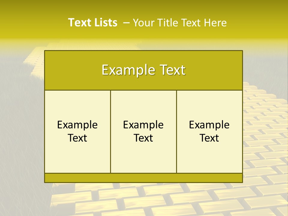 Ingot Contemplation Abundance PowerPoint Template