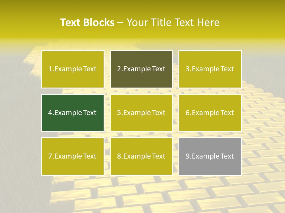 Ingot Contemplation Abundance PowerPoint Template