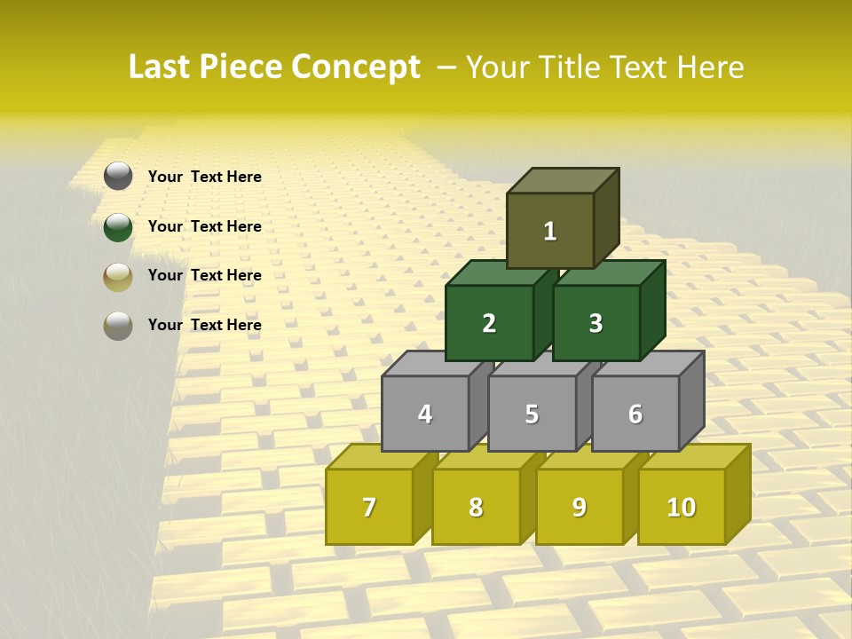 Ingot Contemplation Abundance PowerPoint Template