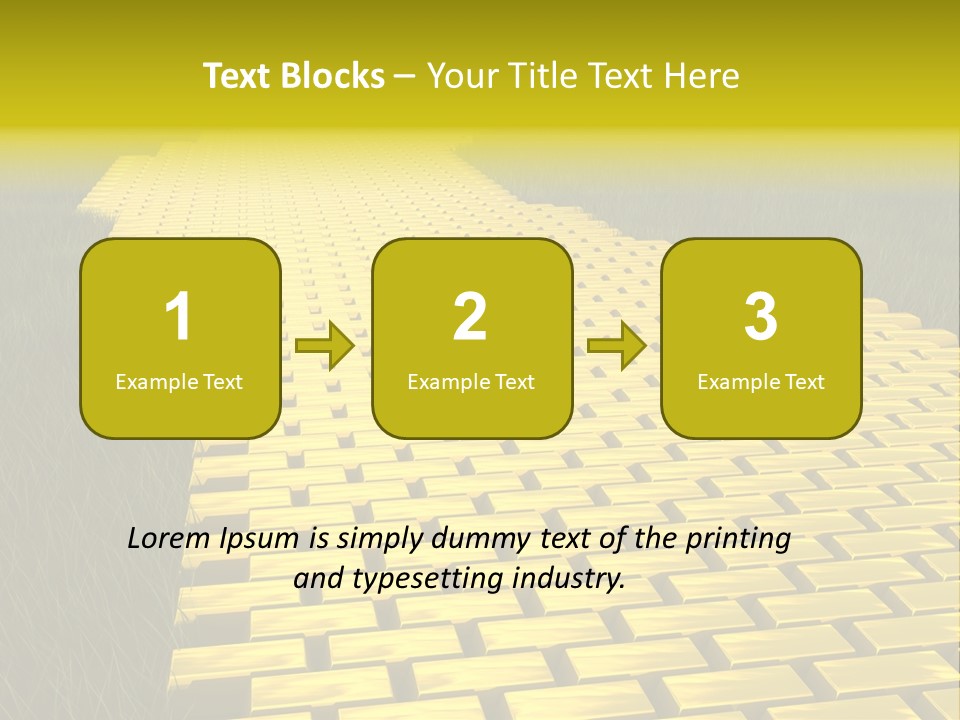 Ingot Contemplation Abundance PowerPoint Template