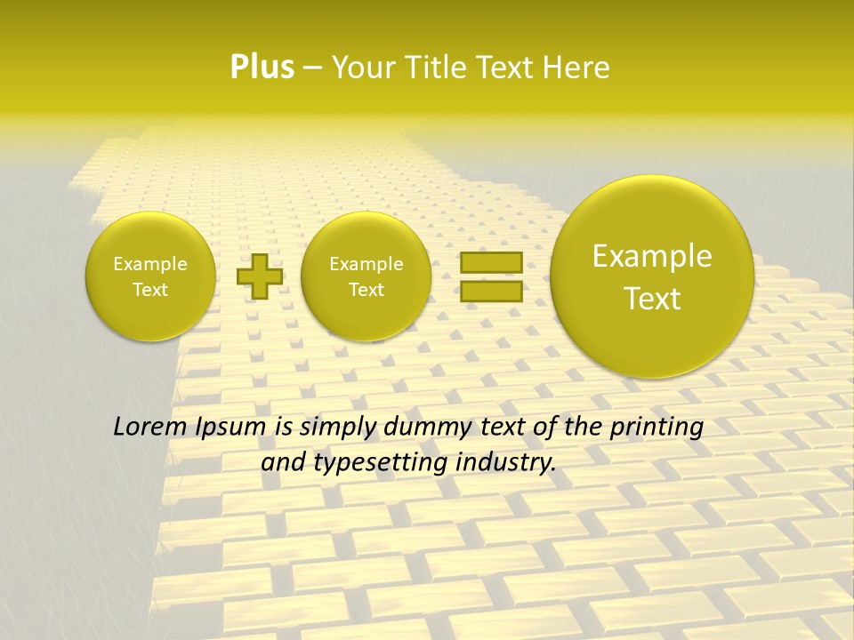 Ingot Contemplation Abundance PowerPoint Template