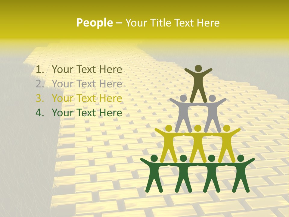 Ingot Contemplation Abundance PowerPoint Template