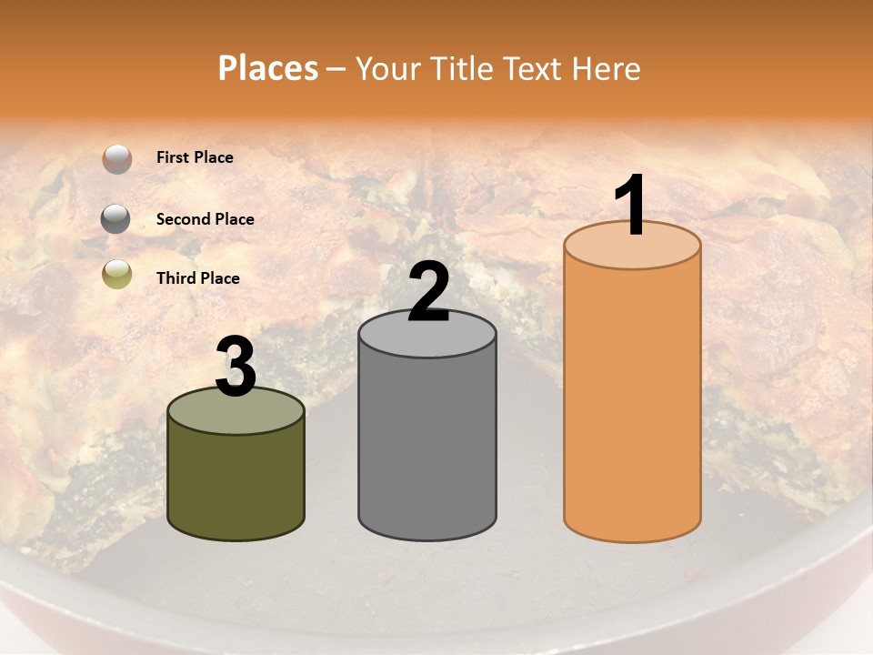 Filo Vegeterian Food Spinach PowerPoint Template