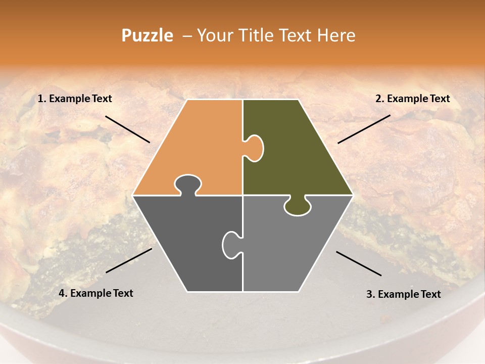 Filo Vegeterian Food Spinach PowerPoint Template