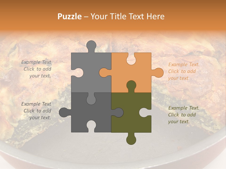 Filo Vegeterian Food Spinach PowerPoint Template