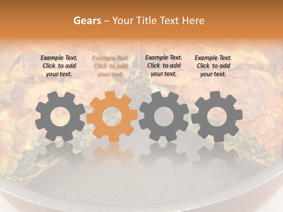 Filo Vegeterian Food Spinach PowerPoint Template