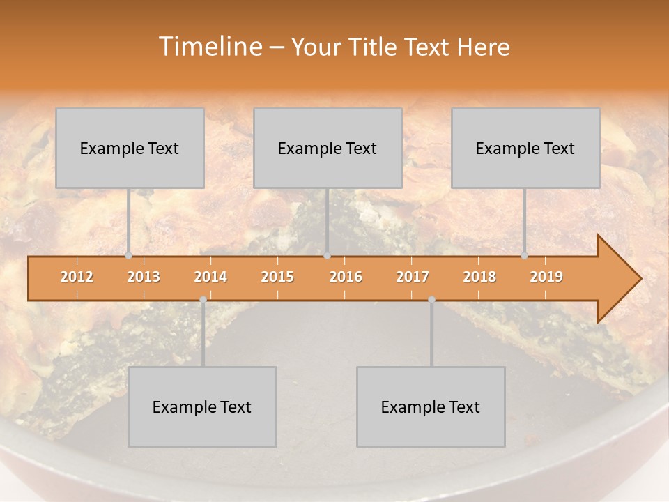 Filo Vegeterian Food Spinach PowerPoint Template
