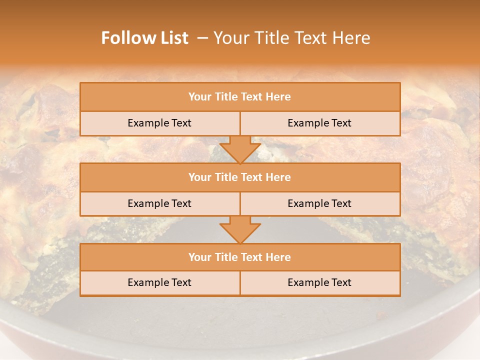Filo Vegeterian Food Spinach PowerPoint Template