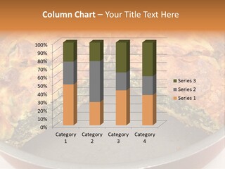 Filo Vegeterian Food Spinach PowerPoint Template