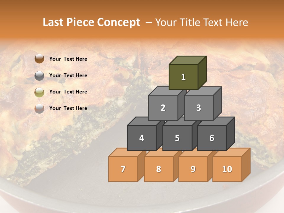 Filo Vegeterian Food Spinach PowerPoint Template