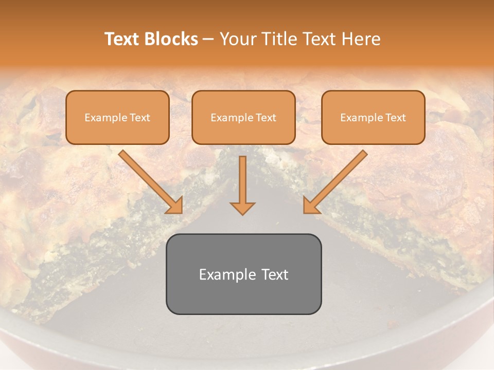 Filo Vegeterian Food Spinach PowerPoint Template
