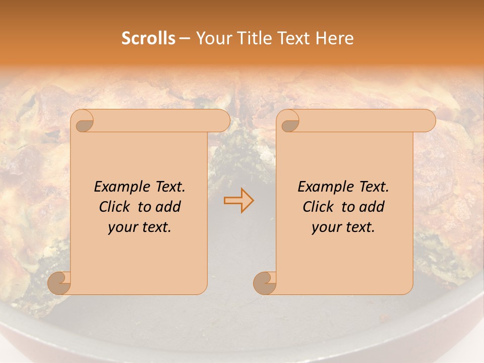 Filo Vegeterian Food Spinach PowerPoint Template