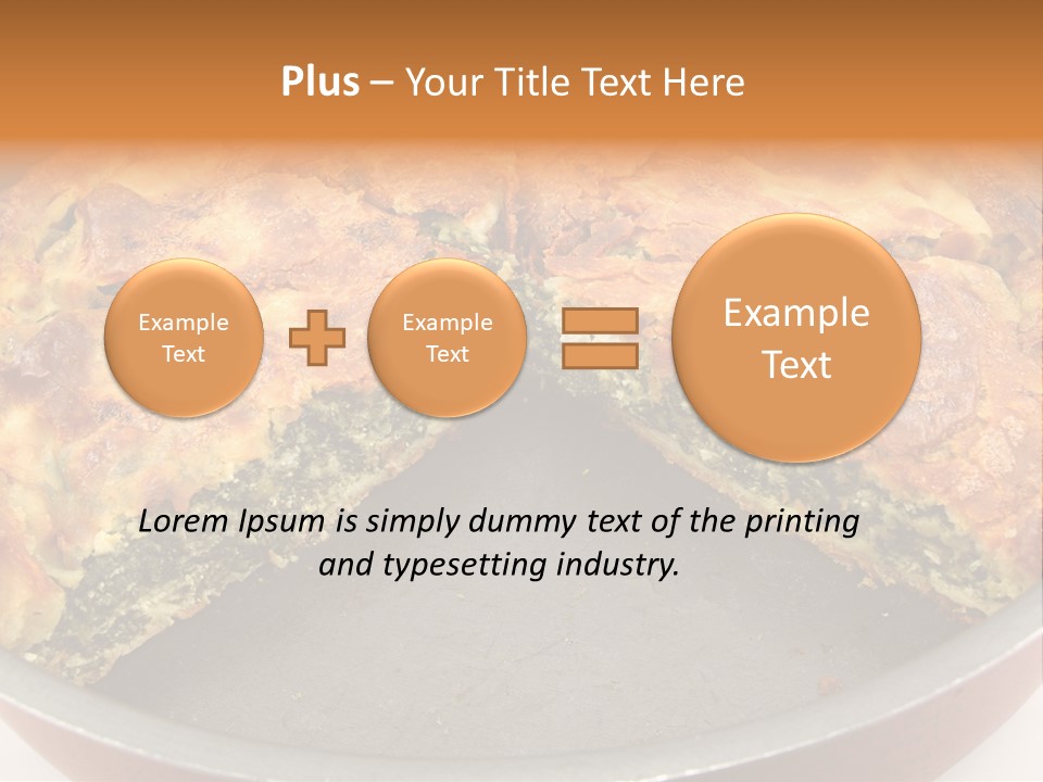 Filo Vegeterian Food Spinach PowerPoint Template