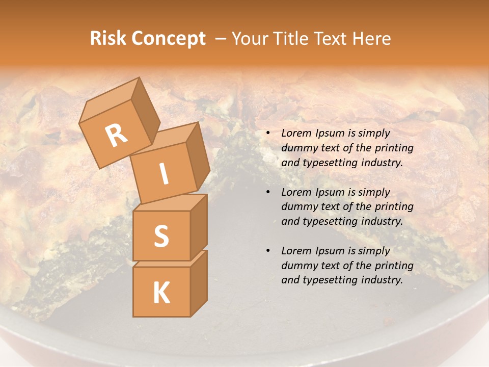 Filo Vegeterian Food Spinach PowerPoint Template