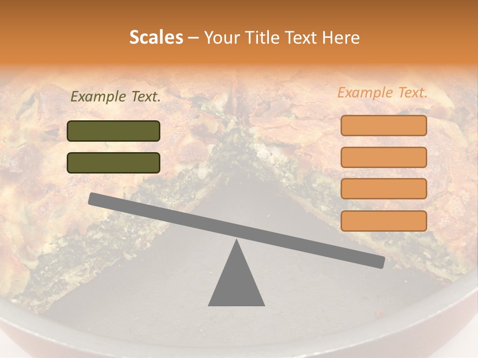 Filo Vegeterian Food Spinach PowerPoint Template