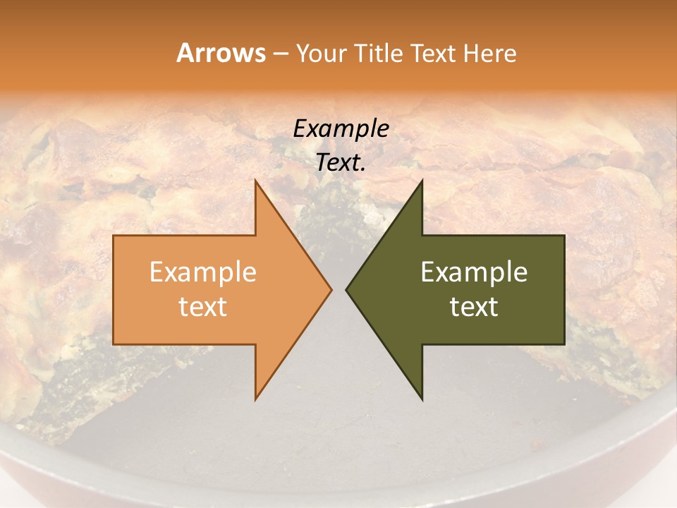 Filo Vegeterian Food Spinach PowerPoint Template