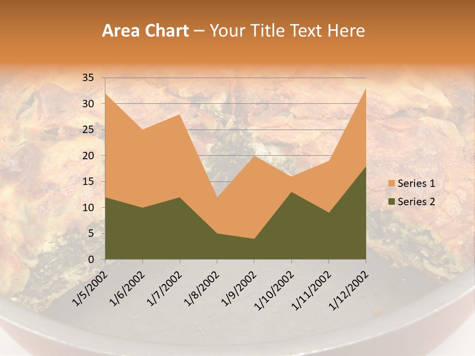 Filo Vegeterian Food Spinach PowerPoint Template